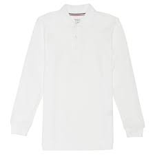 Pique Polo Long Sleeve Shirt - Navy